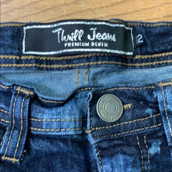 Boho Thrill Jeans | Distressed/Bleached  sz:2 - Picture 3 of 9